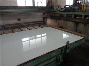Nano White Artificial Marble Kitchen Countertop