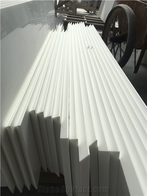 Nano White Artificial Marble Kitchen Countertop