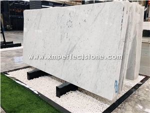 White Marble Slab, Bianco Carrara White Marble
