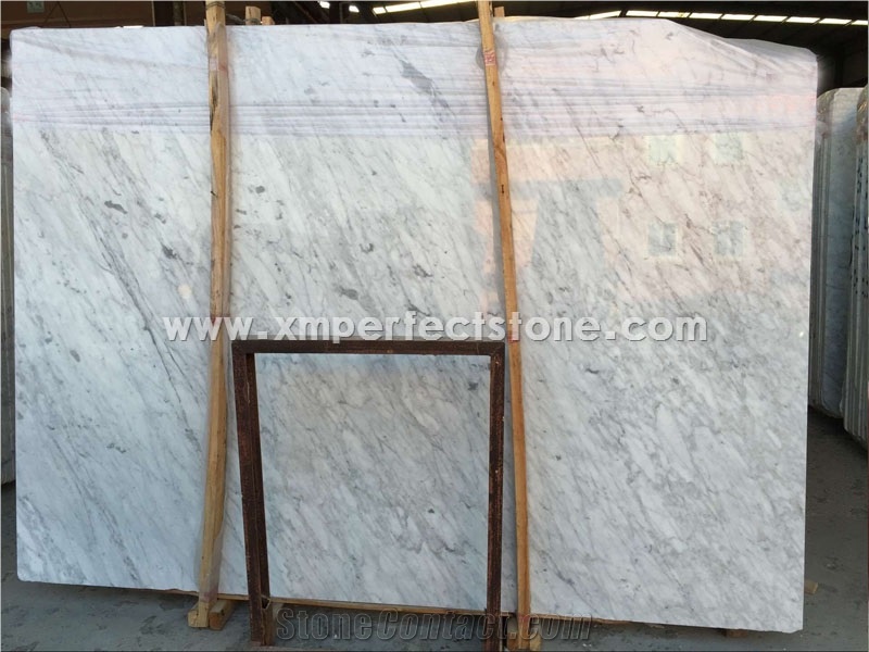 White Marble Slab, Bianco Carrara White Marble