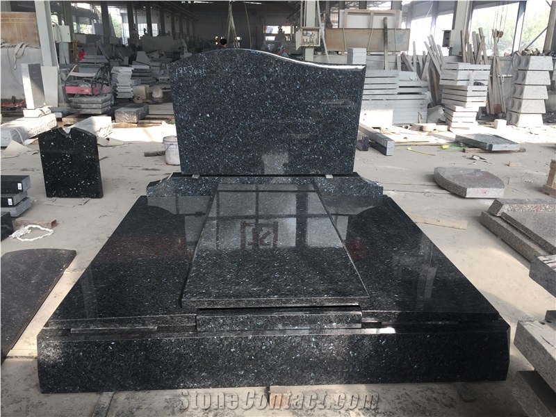 Mass Blue European Customization Private Tombstone