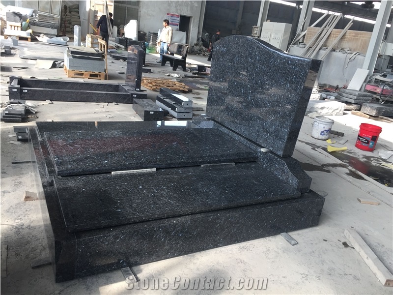 Mass Blue European Customization Private Tombstone