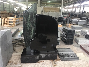 Tropical Green and Jet Black Custom Shape Monument