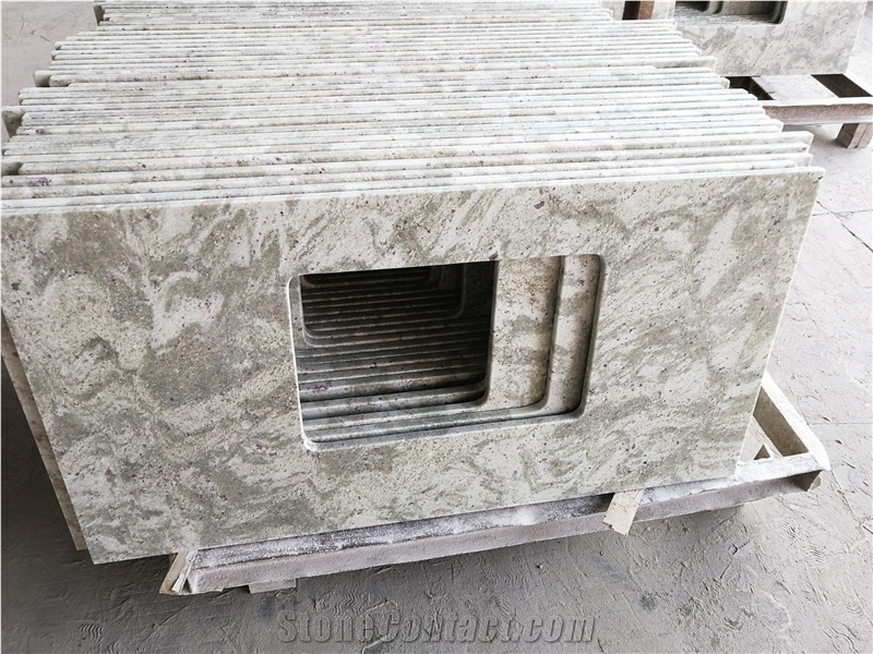 Andromeda White Granite Bath Vanity Countertop