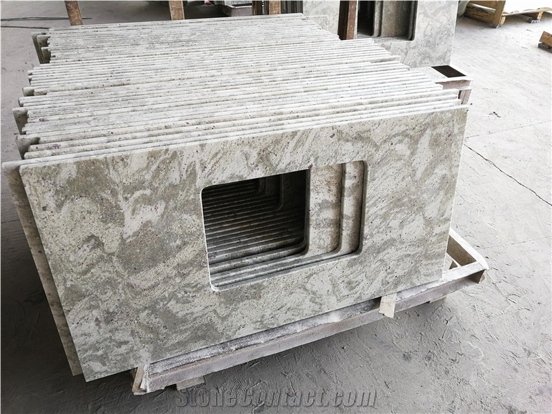 Andromeda White Granite Bath Vanity Countertop