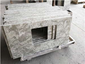 Andromeda White Granite Bath Vanity Countertop