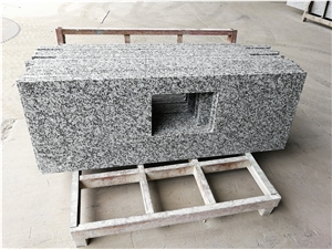 G439 Big Flower White Granite Bath Vanity Tops