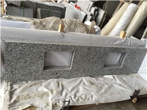 G439 Big Flower White Granite Bath Vanity Tops