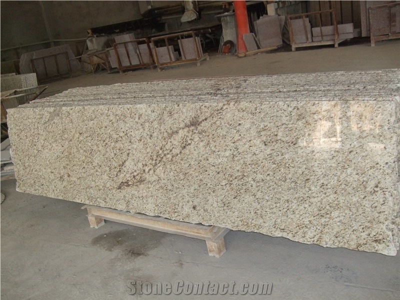 Giallo Ornamental Granite Prefab Countertops