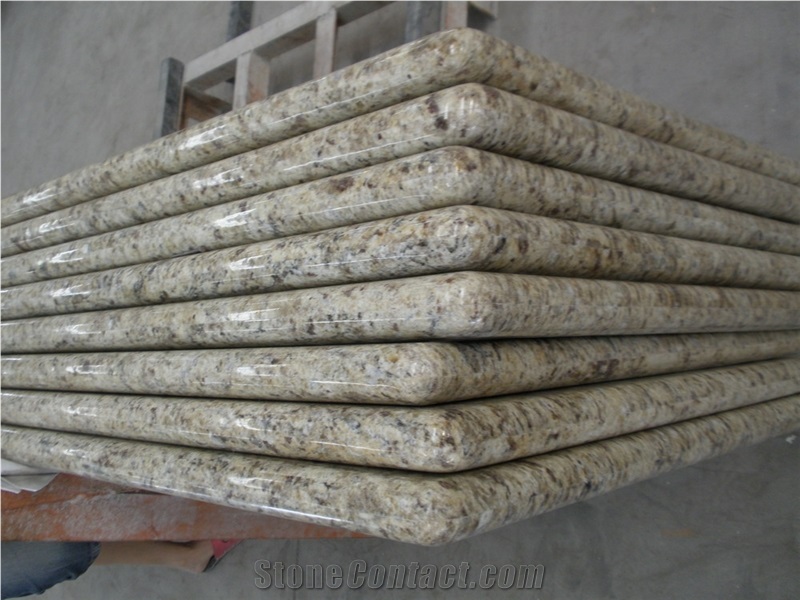 Giallo Ornamental Granite Prefab Countertops