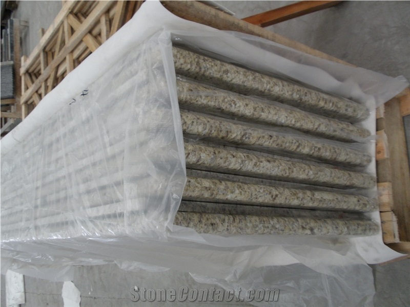 Giallo Ornamental Granite Prefab Countertops