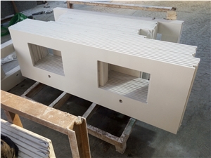 Maple White Quartz Bath Vanity Countertops