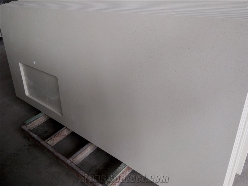 Maple White Quartz Bath Vanity Countertops