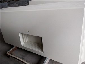 Maple White Quartz Kitchen Countertops