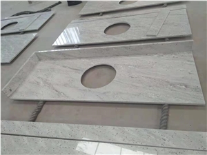 River Valley White Granite Bath Vanity Countertop