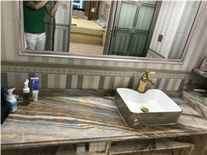 Roma Impression Lafite Marble Bath Vanity Tops