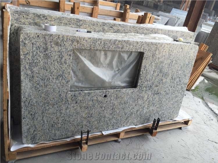 Santa Cecilia Light Granite Bath Vanity Tops