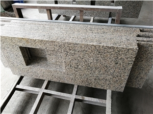 Tiger Skin White/Red China Granite Bath Vanity Top