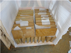 Yellow Sandstone Mushroom Tiles