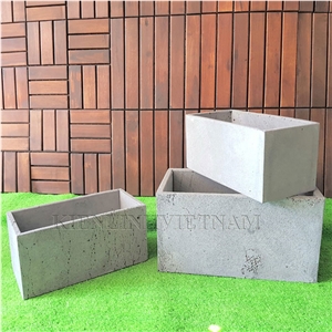 Volcanic Pots-Exterior Basalt Stone Flower Pots
