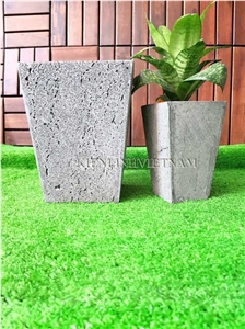 Volcanic Pots, Exterior Basalt Stone Flower Pots