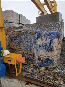 Brazil Blue Granite Big Blue Sodalite Block