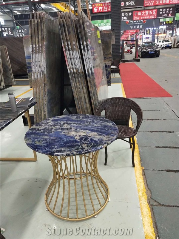 Semi Precious Blue Sodalite Table