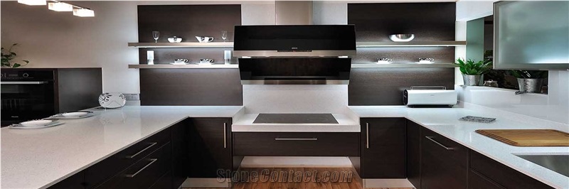 Brilliant White Quartz Slabs