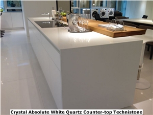 Crystal Absolute White Quartz Slabs