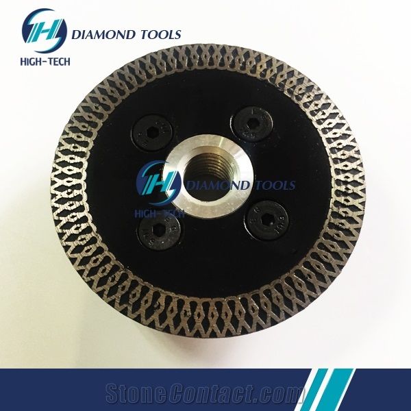 Flange Mesh Turbo Diamond Saw Blade, Marble/Tiles