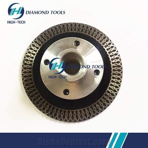 Flange Mesh Turbo Diamond Saw Blade, Marble/Tiles