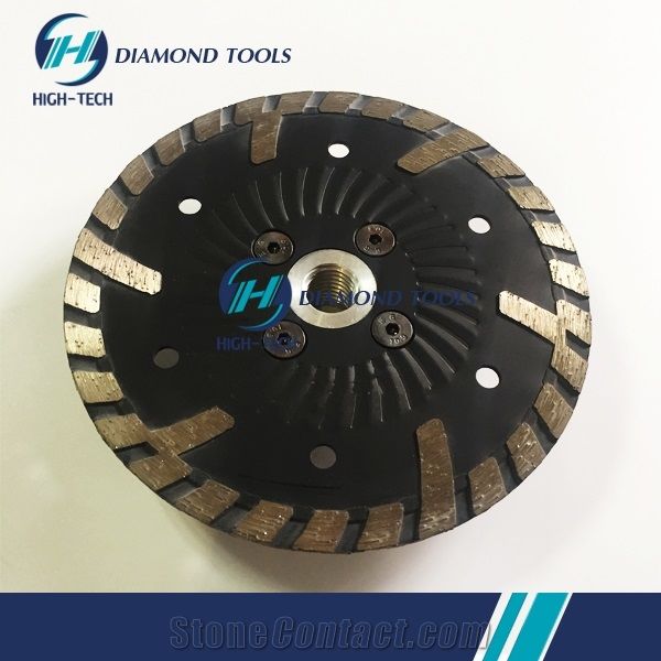 Granite Flange Turbo Saw Blade Protective Teeth