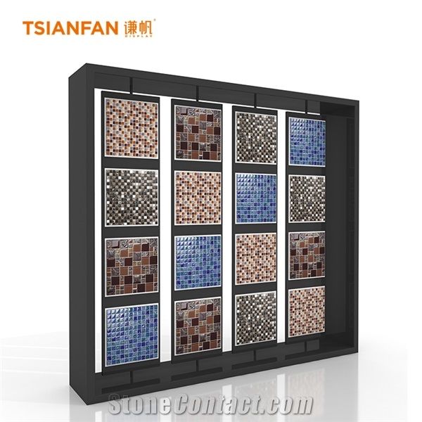 Floor Mosaic Tile Showing Rack