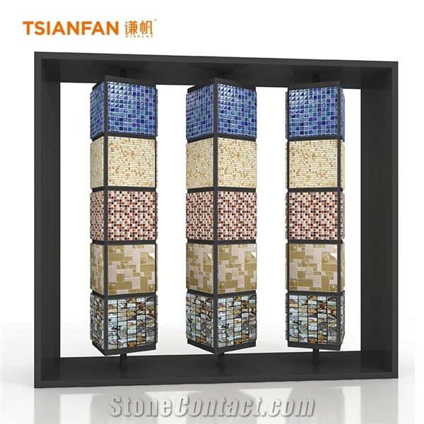 Floor Mosaic Tile Showing Rack