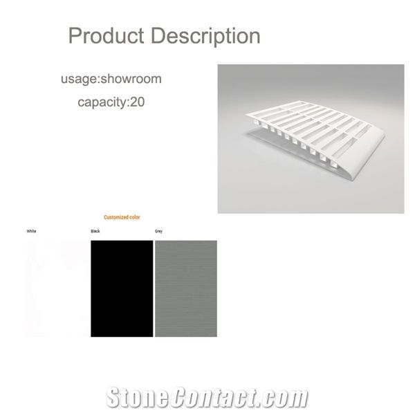 Metal Stone Table Display Stand
