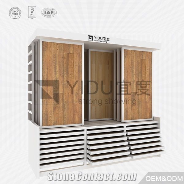 Wood Timber Display Rack for Pvc Floor