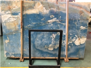 Wall Cladding Blue Onyx Slabs