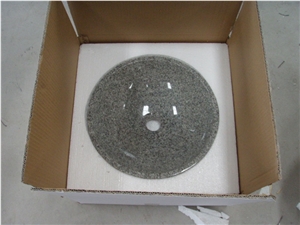 G603 Granite Wash Basins,Light Grey Grantie Sinks