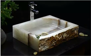 White Onyx Basin,White Onyx Wash Bowl,Onyx Sinks
