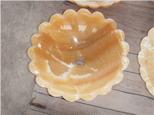 Yellow Onyx Basin,Honey Onyx Wash Bowl,Stone Sinks