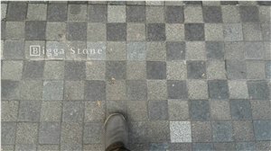 Bali Gray Andesite Stone Tiles Floor Flamed
