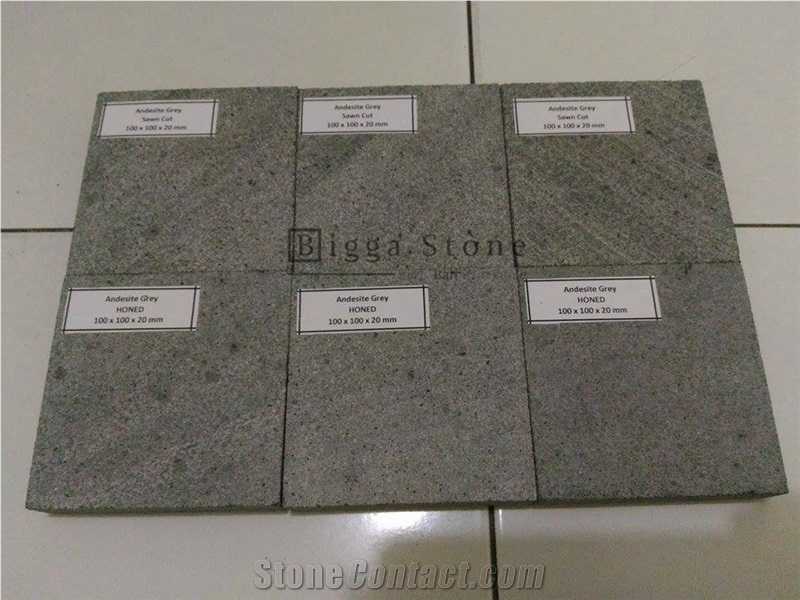 Gray Andesite Stone Tiles Basalt Stone