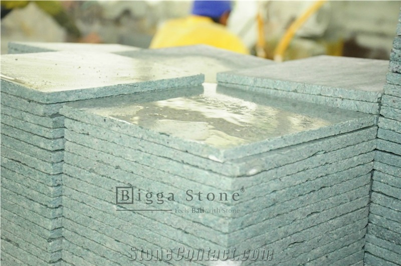 Premium Sukabumi Stone Green Quartzite Pool Coping