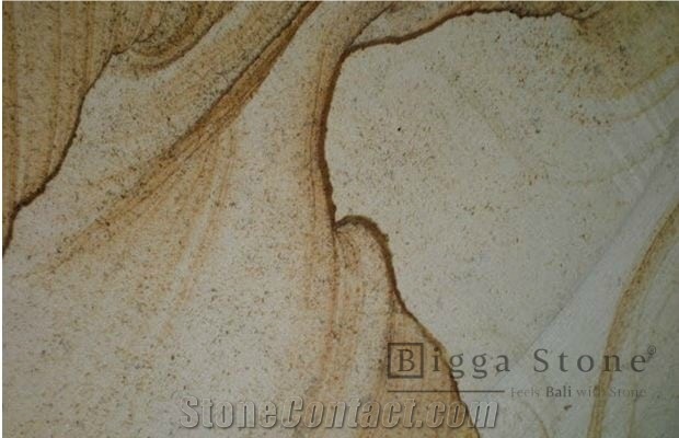 Yellow Sandstone Palimanan Tiles Factory Walling