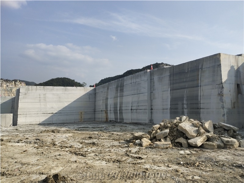 China Own Quarry Blue Wooden Vein Marble
