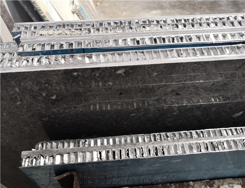 Aluminium Honeycomb Elephant Grey Marble Panel