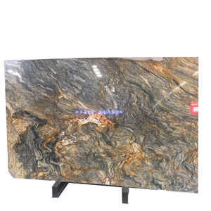 Brazil Luxury Stone Gold Silk Granite Slabs