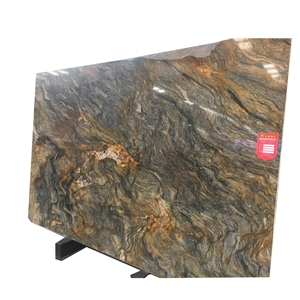 Brazil Natural Gold Silk Road Quartzite Slabs