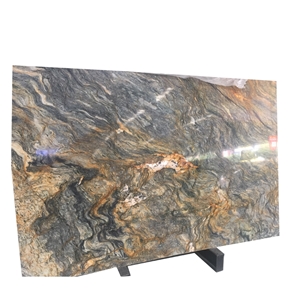 Brazil Natural Gold Silk Road Quartzite Slabs