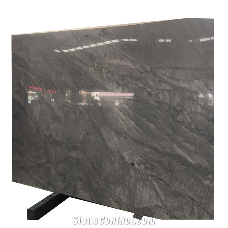 China Luxury Stone Grey Landscape Slab